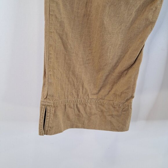 J JILL Genuine Fit Below Waist Tan Capri Cropped Pants Size 10 - Picture 10 of 11